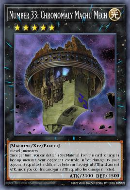 Número 33: Cronomalia Machu Máquina — Return of the Duelist: Special Edition EN043