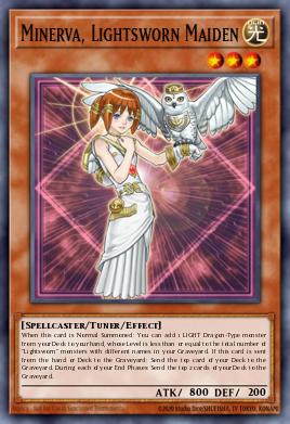 Minerva, a Donzela Luminosa — Realm of Light Structure Deck EN002