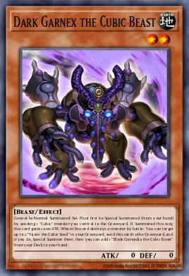 Garnex Negro, a Besta Cúbica — Yu-Gi-Oh! The Dark Side of Dimensions Movie Pack: Gold Edition EN033