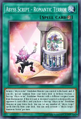 Script do Abismo - Terror Romântico — Legendary Duelists: White Dragon Abyss EN047