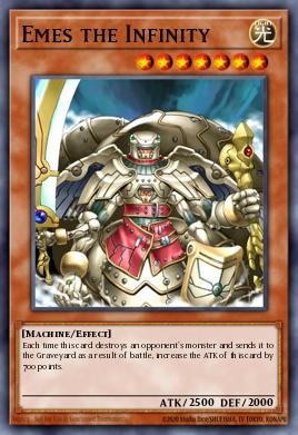Emes o Infinito — Yu-Gi-Oh! Destiny Board Traveler promotional cards EN001