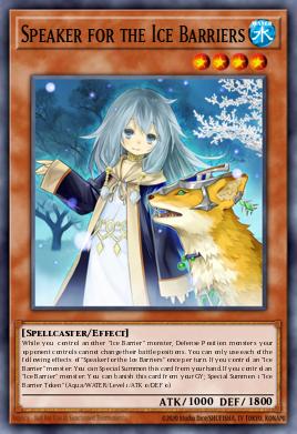 Oradora da Barreira de Gelo — Structure Deck: Freezing Chains EN003