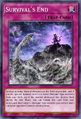 Fim da Sobrevivência — Dinosmasher's Fury Structure Deck EN030