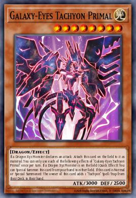Galaxy-Eyes Tachyon Primal — Maze of the Master EN011