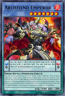 Archfiend Emperor — Burst Protocol EN031