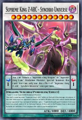 Supreme King Z-ARC - Synchro Universe — 2025 Mega-Pack Tin EN207