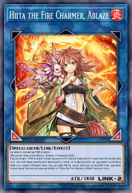 Hiita, a Encantadora do Fogo, em Chamas — Structure Deck: Fire Kings EN043