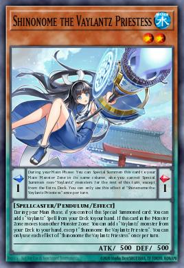Shinonome, a Sacerdotisa Vaylantz — Tactical Masters EN001