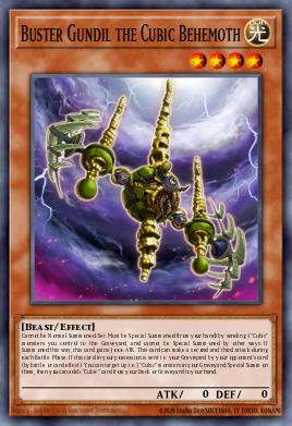 Gundil Notável, o Behemoth Cúbico — Yu-Gi-Oh! The Dark Side of Dimensions Movie Pack: Gold Edition EN035