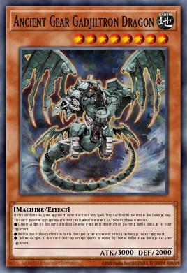Dragão Gadjiltron do Mecanismo Antigo — Machine Reactor Structure Deck EN004