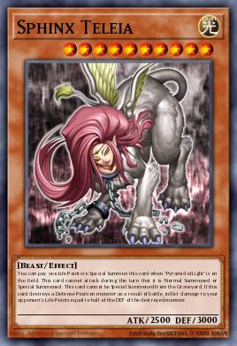 Esfinge Teleia — Kids WB Duel of Destiny promotional card EN003