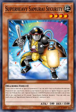 Superheavy Samurai Security — Duelist Nexus EN097