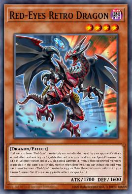 Dragão Retrô de Olhos Vermelhos — Legendary Duelists: Season 1 EN009