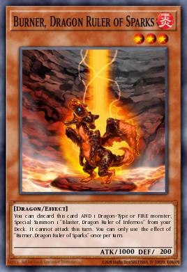 Chamusca, Dragão Soberado das Faíscas — Structure Deck: Fire Kings EN009
