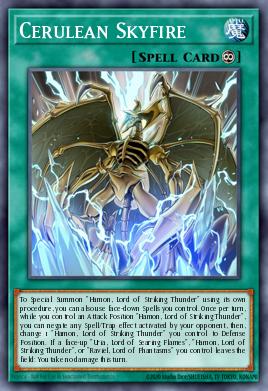 Fogo Celeste Cerúleo — Structure Deck: Sacred Beasts EN019