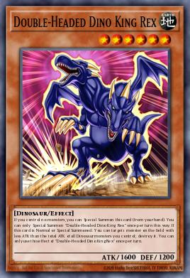 Double-Headed Dino King Rex — Duelist Nexus EN007