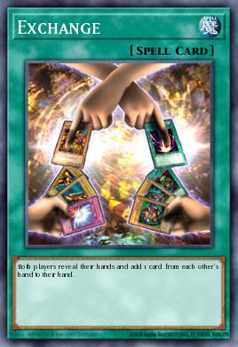 Troca — Yu-Gi-Oh! The Sacred Cards promotional cards E001