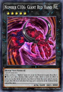 Número C106: Mão Vermelha Gigante — Dragons of Legend EN049