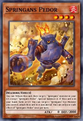 Springans Pedor — Blazing Vortex Premiere! promotional card EN007
