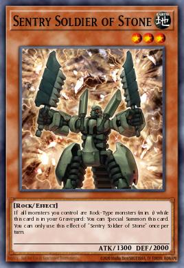 Soldado de Pedra Sentinela — Yu-Gi-Oh! The Dark Side of Dimensions Movie Pack: Gold Edition EN012