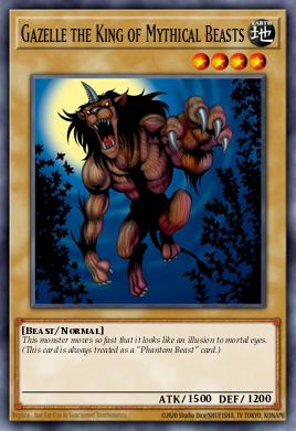 Gazelle, o Rei das Bestas Místicas — Starter Deck: Yugi Evolution 013