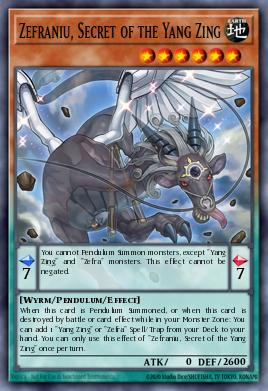 Zefraniu, Segredo de Yang Zing — Pendulum Evolution EN047