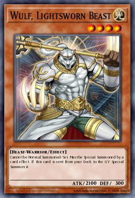 Wulf, a Besta Luminosa — Realm of Light Structure Deck EN010