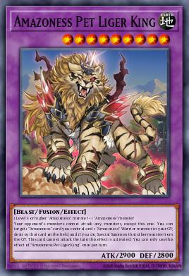 Amazoness Pet Liger King — Darkwing Blast EN098
