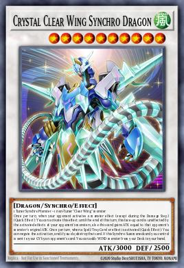 Dragão Sincro de Asas Transparentes Cristalinas — Legendary Arc-V Decks ENS32