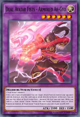 Punhos dos Dois Avatares - Ah-Gyo com Armadura — Phantom Rage Premiere! promotional card EN032