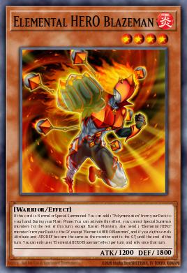 Elemental HERO Blazeman — Legendary Hero Decks ENA16
