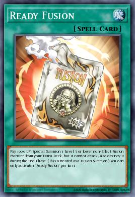 Fusão Pronta — Dawn of Majesty Premiere! promotional card EN066