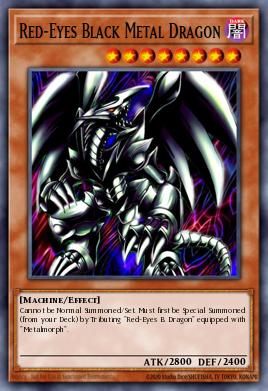 Dragão Metálico Negro de Olhos Vermelhos — Millennium Pack EN035