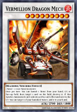 Dragão Mech Vermillion — Duel Devastator EN015