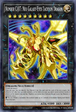 Número C107: Neo Dragão de Táquion de Olhos das Galáxias — Maximum Gold EN063