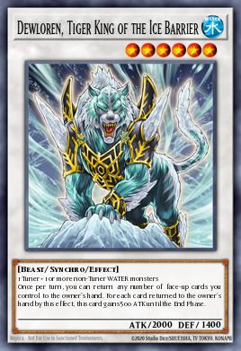 Dewloren, o Rei Tigre da Barreira de Gelo — Structure Deck: Freezing Chains EN042