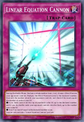 Canhão da Equação Linear — Blazing Vortex Premiere! promotional card EN080