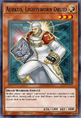 Aurkus, o Druida Luminoso — Realm of Light Structure Deck EN013