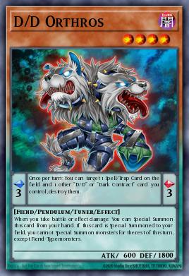 D/D Orthros — Pendulum Domination Structure Deck EN004