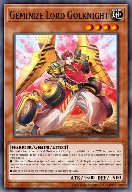 Senhor Gêmeosnizar Golknight — Burst of Destiny EN032