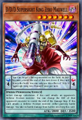 D/D/D Zero Maxwell, o Rei da Supervisão — Lightning Overdrive Premiere! promotional card EN095