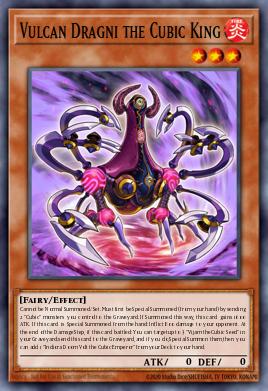 Vulcão Dragni, o Rei Cúbico — Yu-Gi-Oh! The Dark Side of Dimensions Movie Pack: Gold Edition EN037