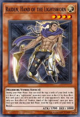 Raiden, a Mão dos Luminosos — Realm of Light Structure Deck EN003