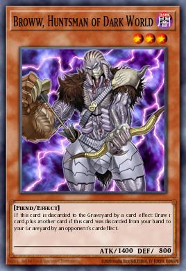 Broww, Caçador do Mundo Negro — Structure Deck: Dark World EN011