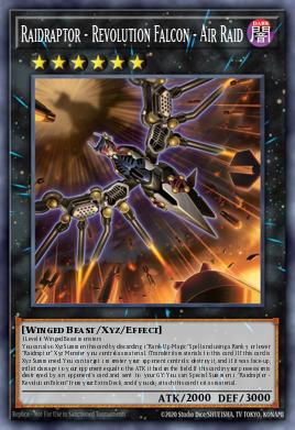 Ataqueraptor - Falcão Revolto - Ataque Aéreo — Rise of the Duelist Premiere! promotional card EN095