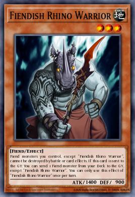 Guerreiro Rino Demoníaco — OTS Tournament Pack 2 EN005