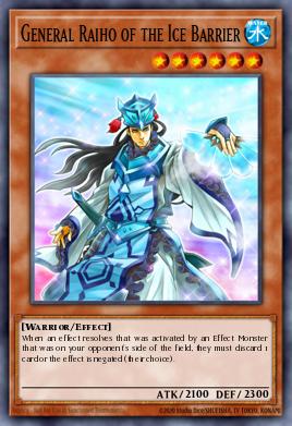 General Raiho da Barreira de Gelo — Structure Deck: Freezing Chains EN015