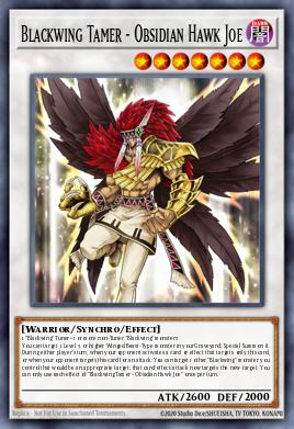 Domador Asanegra - Falcão Joe de Obsidiana — Legendary Duelists: Season 2 EN042