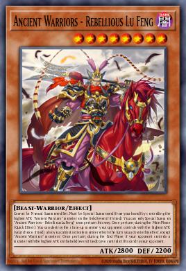 Guerreiros Antigos - Rebelde Lu Feng — Blazing Vortex Premiere! promotional card EN025