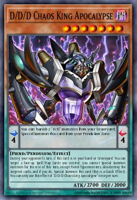 D/D/D Apocalipse, o Rei do Caos — Pendulum Domination Structure Deck EN001